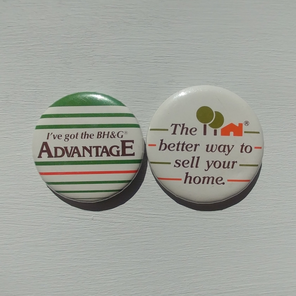 Vintage Better Homes and Garden Buttons Set of 2